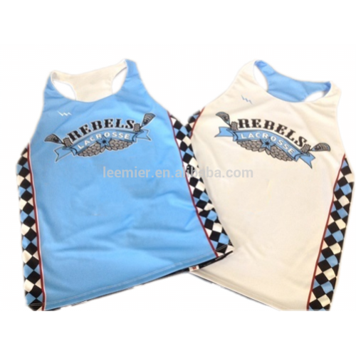 Practice girls pinnies baby blue/white cool Lacrosse Pinnies